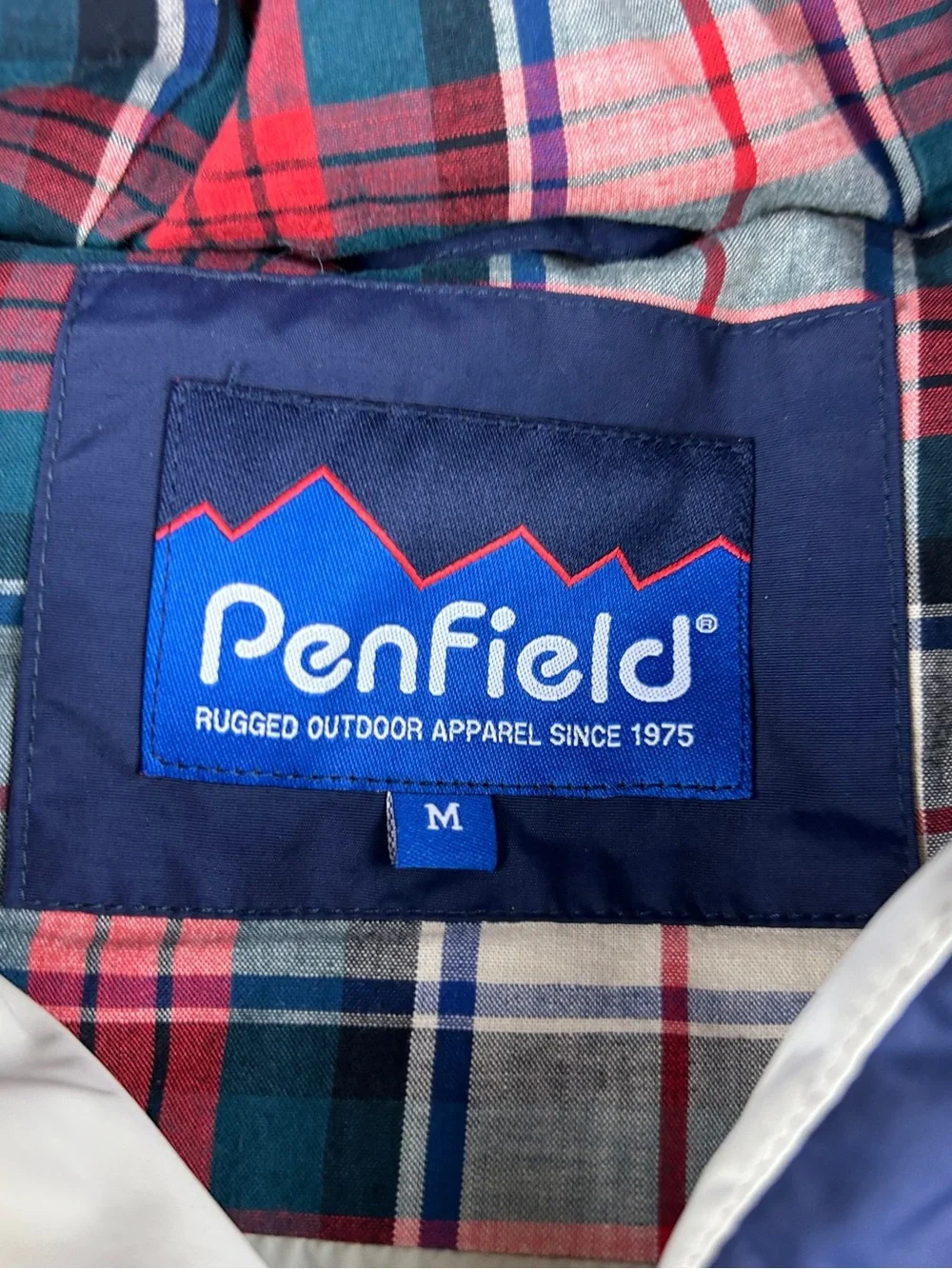 Madewell X Penfield Lucedale Down Puffer Vest With Hood Womens Medium Navy Blue